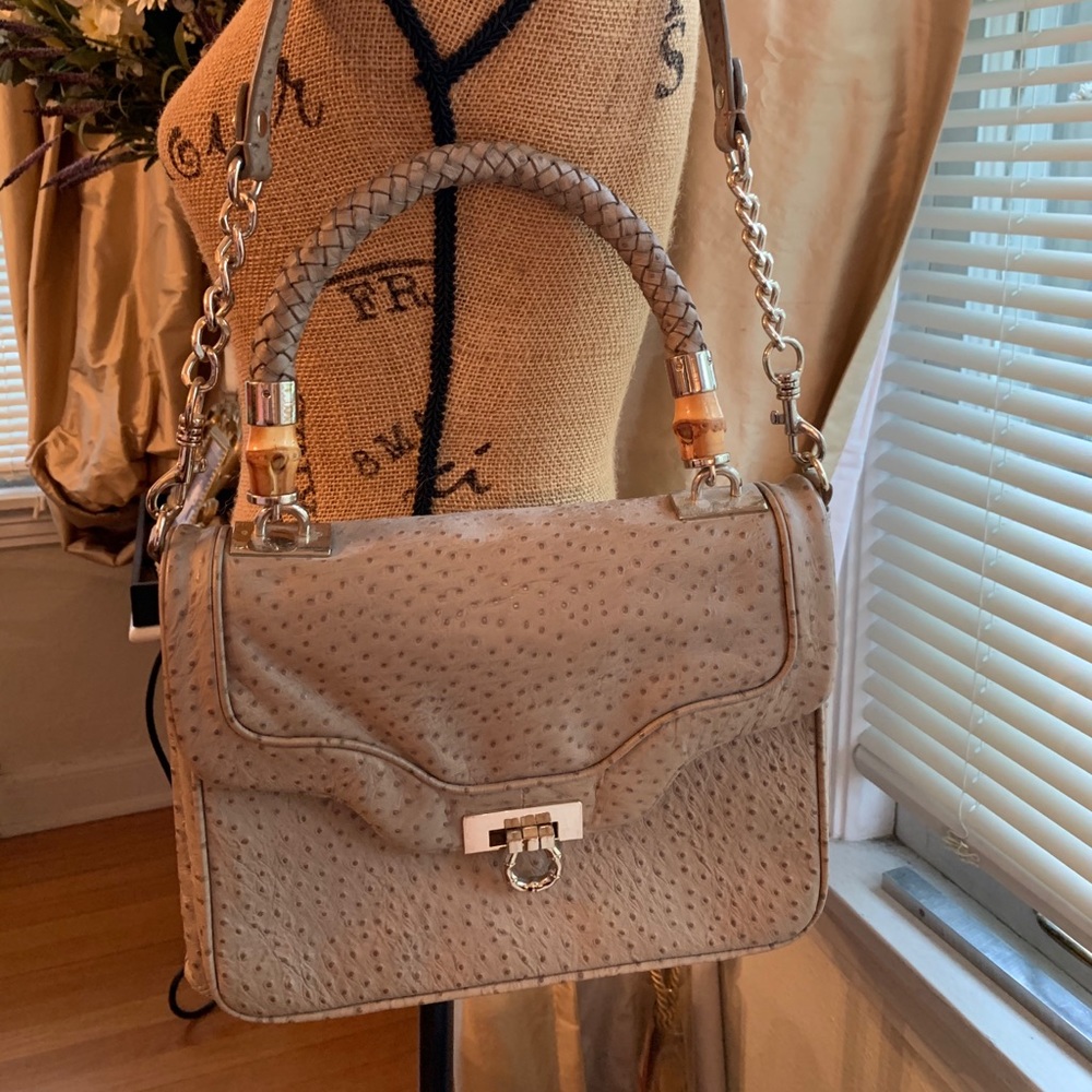 Elaine Turner Leather Top Handle Handbag